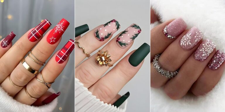 51 Diseños de uñas navideñas: ¡Brilla en estas fiestas!