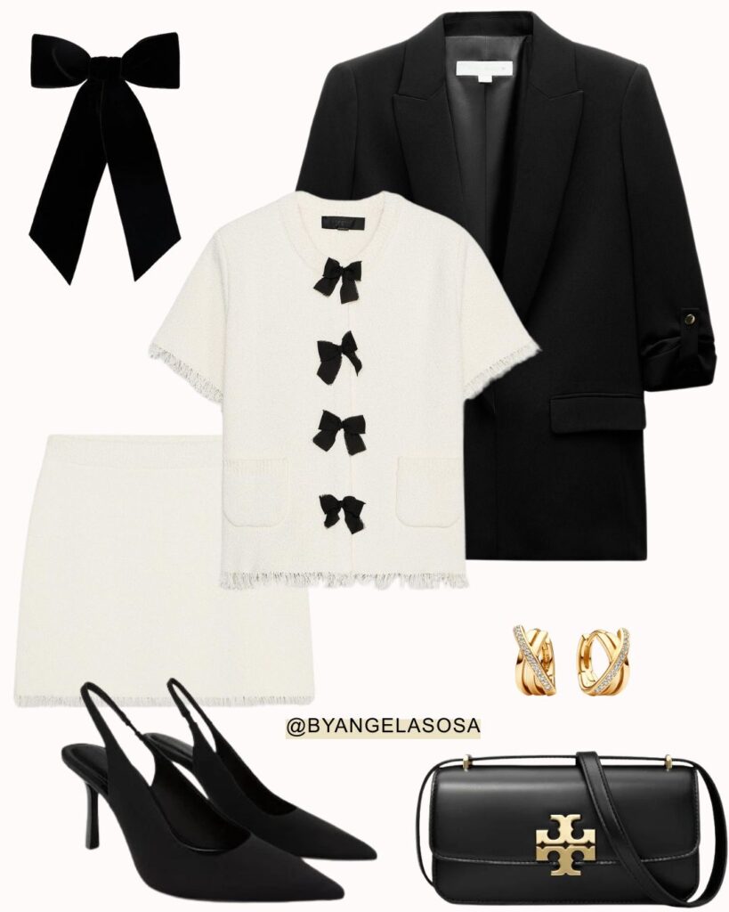 Black and white birthday outfit idea