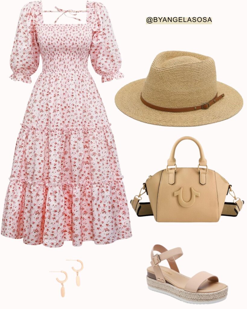 Outfit idea with a summer dress