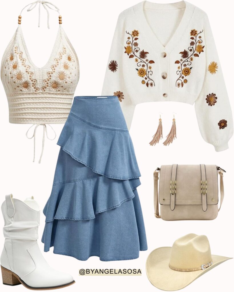 Fun & Flirty Cowgirl Vibes Outfit for the Concert