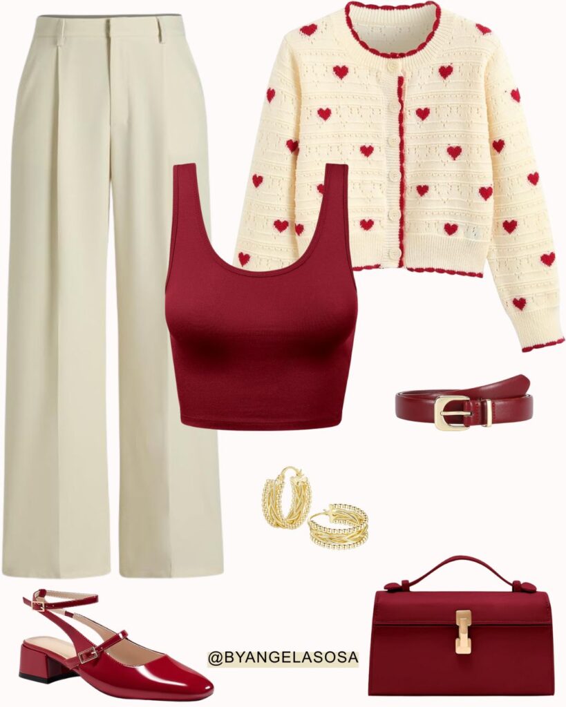 Soft and Feminine Red Look for Casual Days