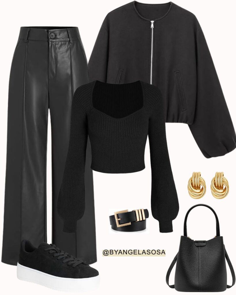 Stylish Total Black Outfit