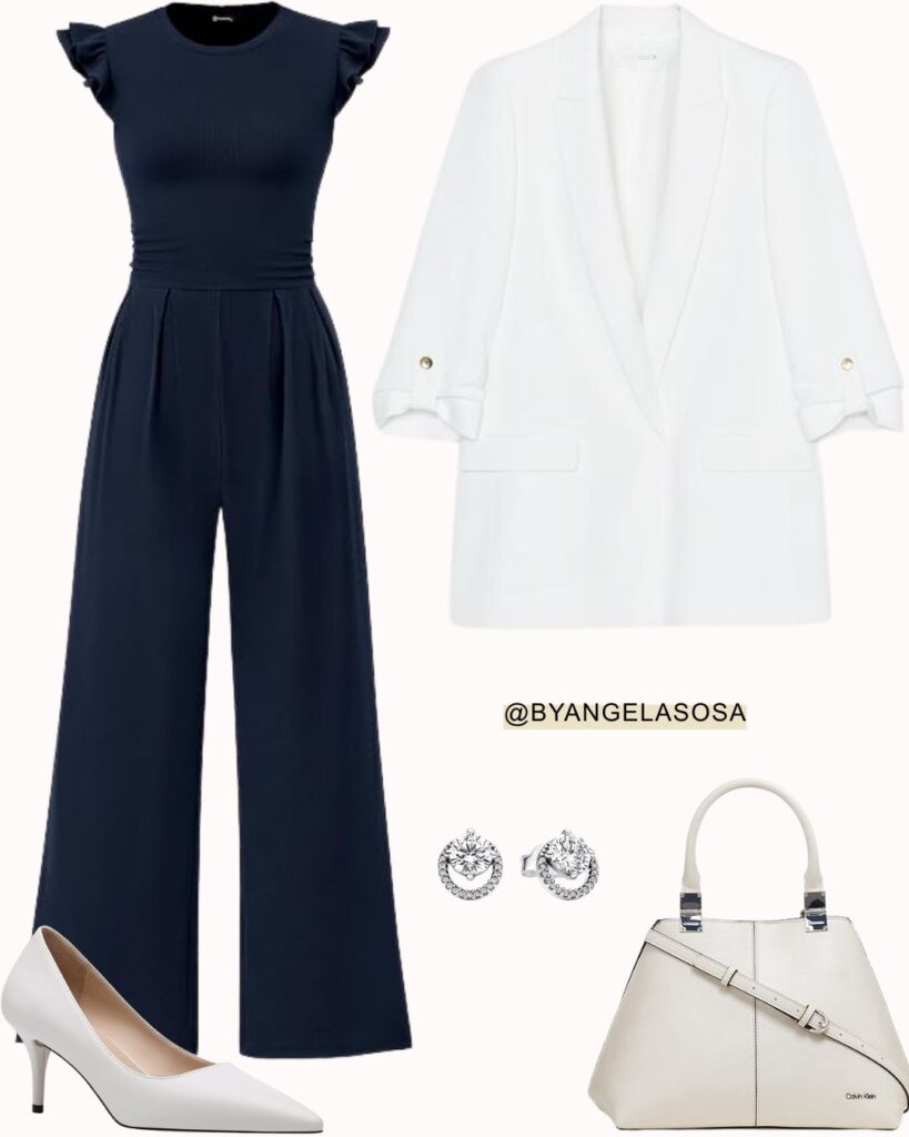 Fresh and Modern Business Casual Style Idea