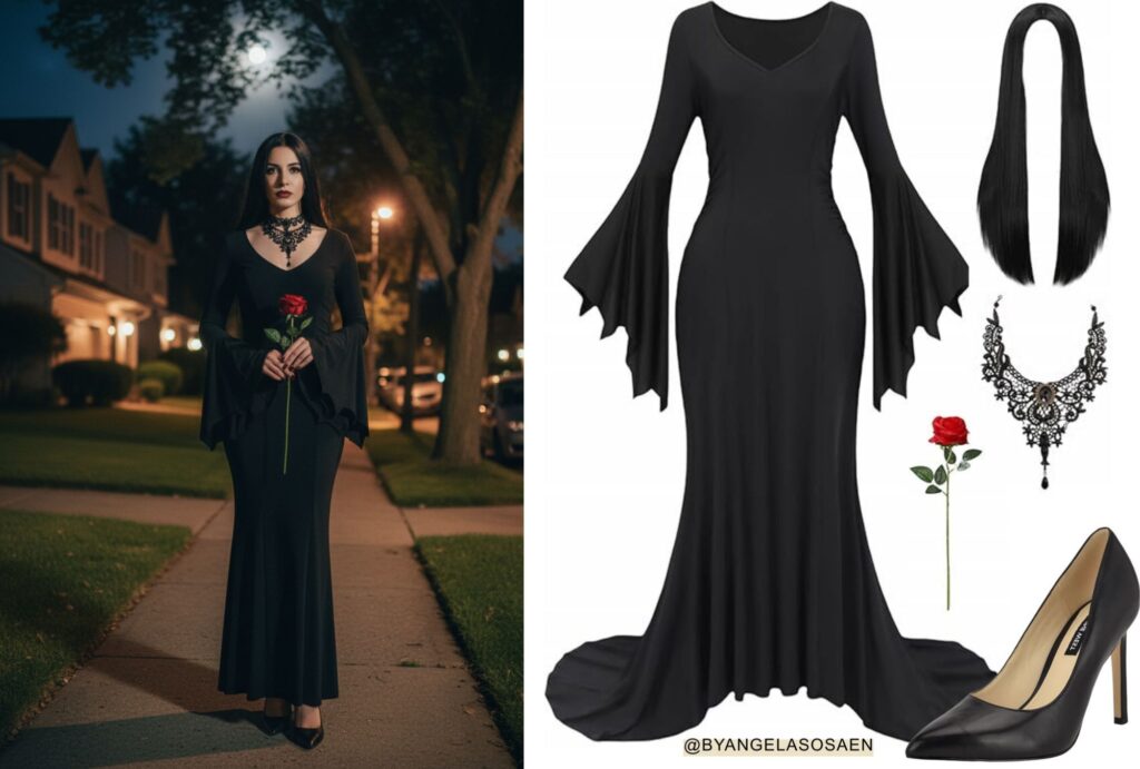 Morticia Addams - Wednesday - Halloween costume ideas for women