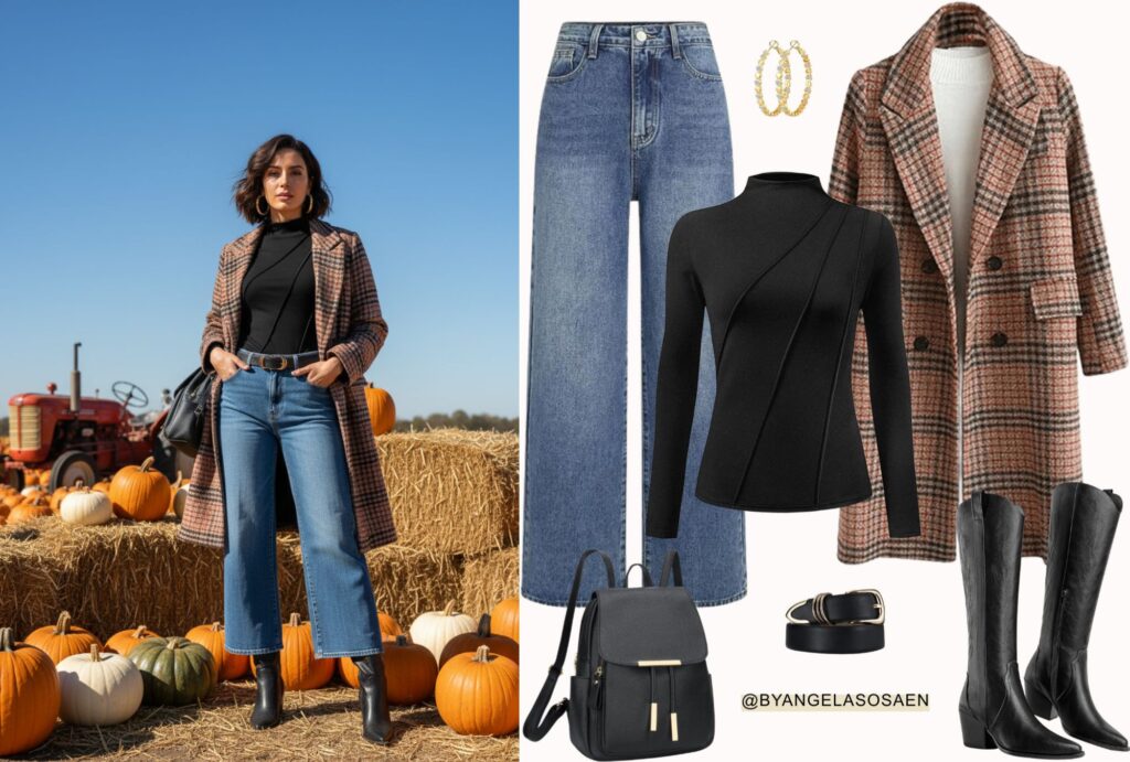 Cute Pumpkin Patch Outfit Idea