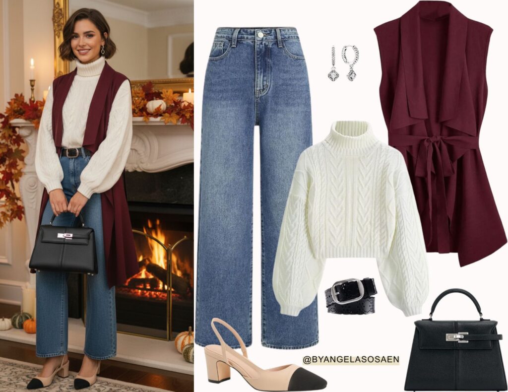 Charming Thanksgiving Outfit Idea