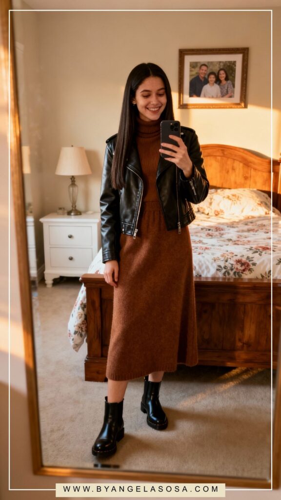 How to wear boots with dresses