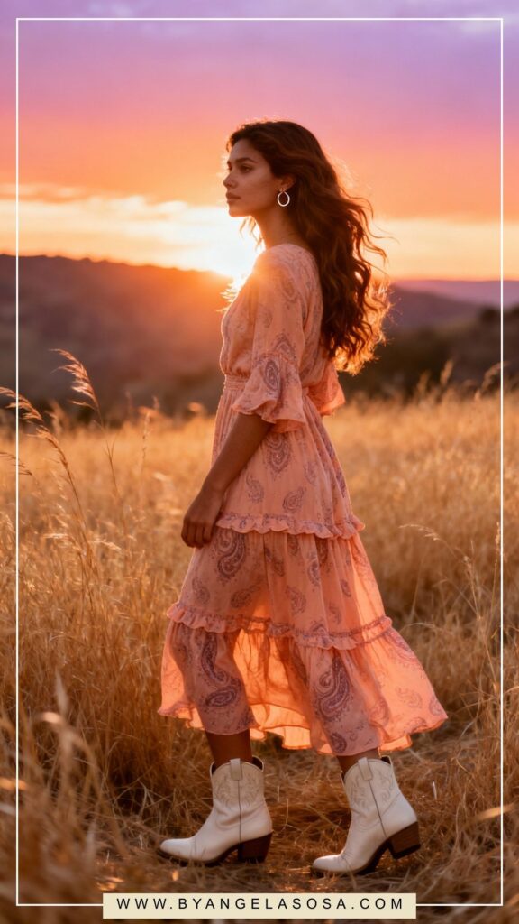 How to wear boots with dresses