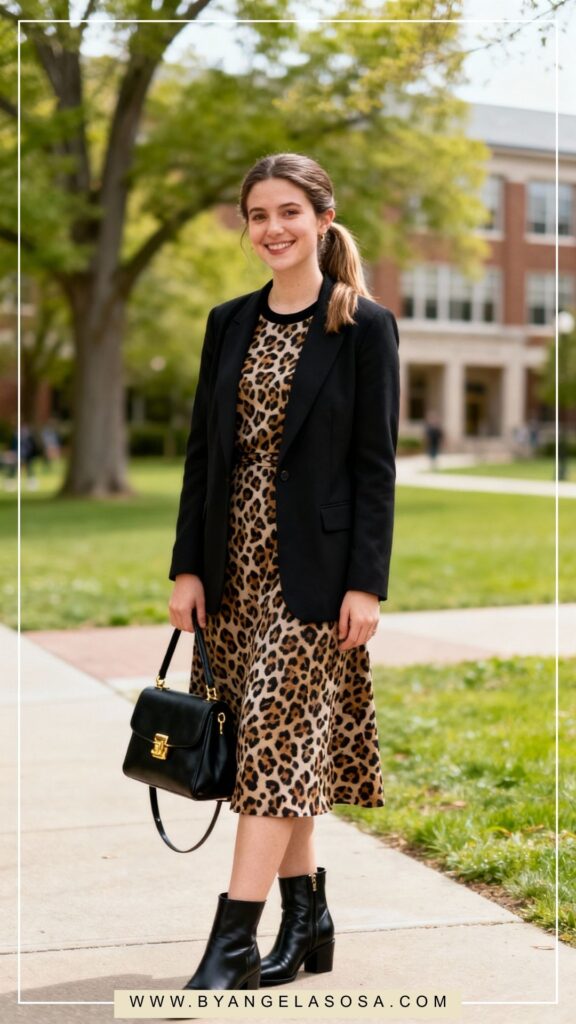 Stylish dress and boots looks