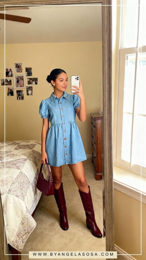 31 Dresses with Boots Outfits