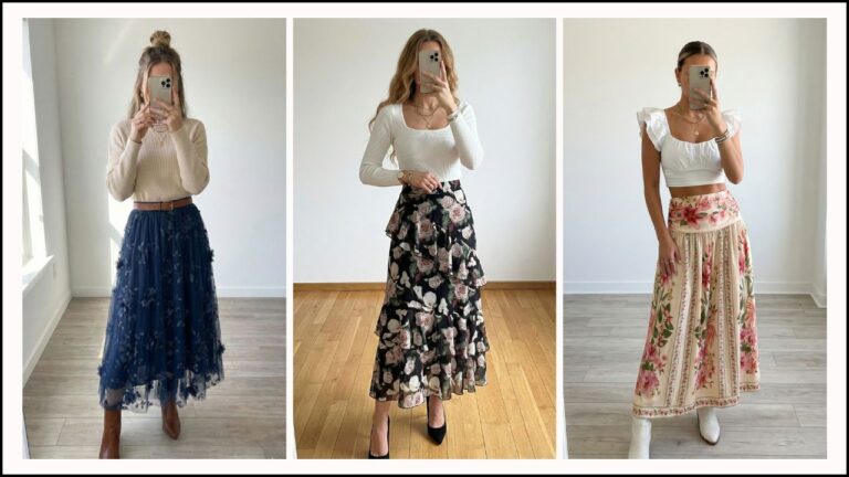 15 Floral Skirt Outfits for Casual, Chic & Elegant Looks