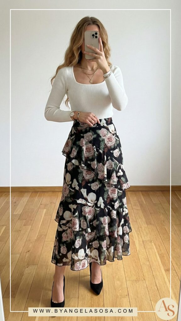 Floral Skirt Outfit Ideas: 15 Looks That Never Go Out of Style