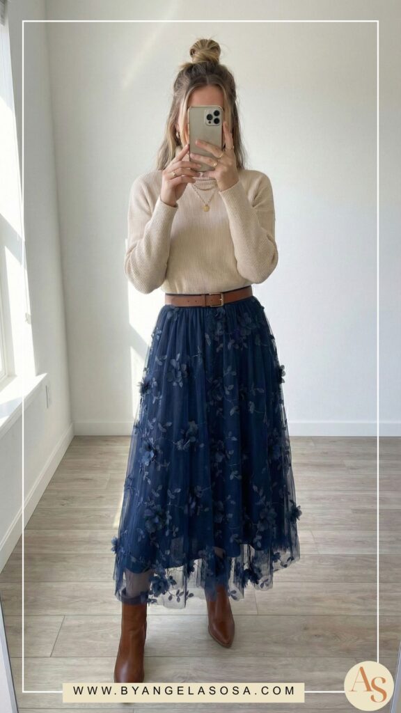 How to Style a Floral Midi Skirt: 15 Modern Outfit Ideas