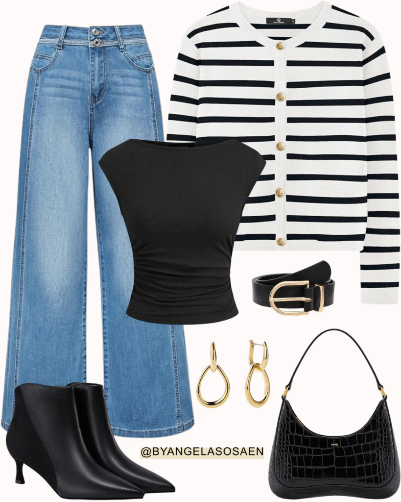 1 Base, 5 Outfits: The Classic Parisian Chic