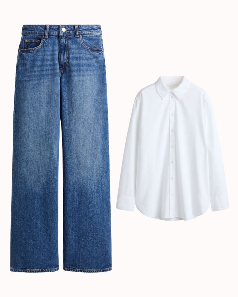 Jeans + White Shirt