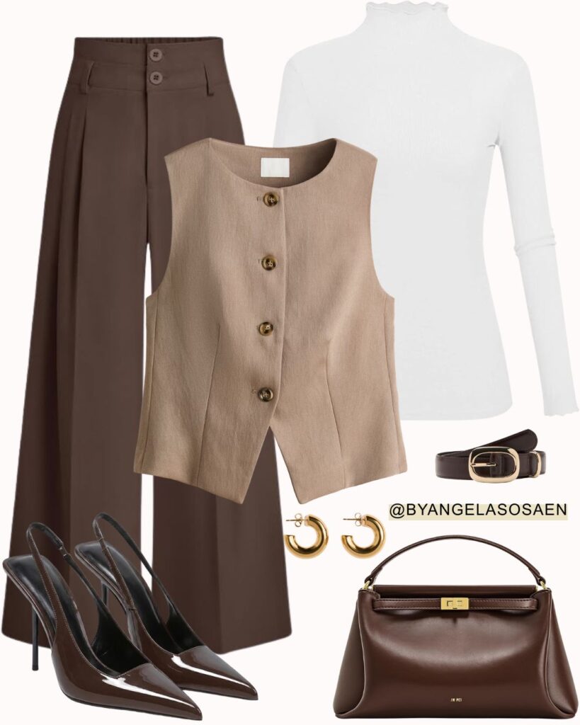 Look 5: The Tailored Vest Ensemble