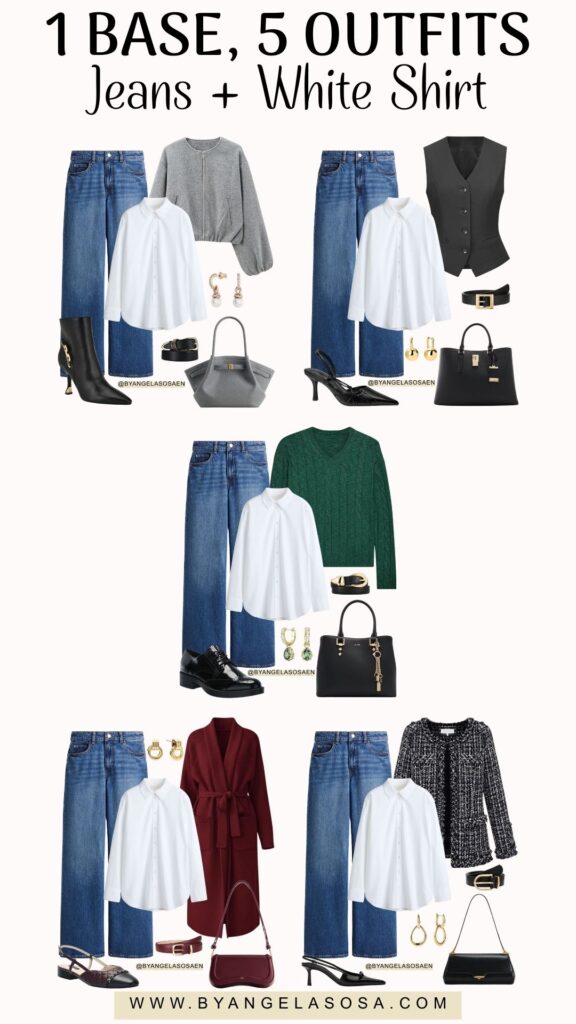 The White Shirt & Jeans 5 Sophisticated Ways to Style This Classic Duo