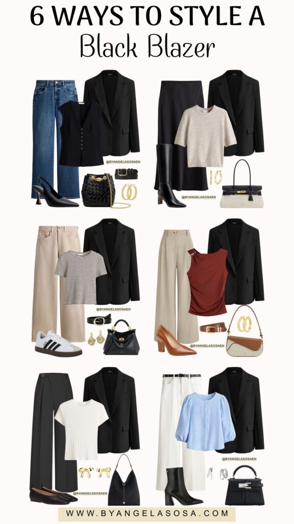 6 Ways to Style a Black Blazer
