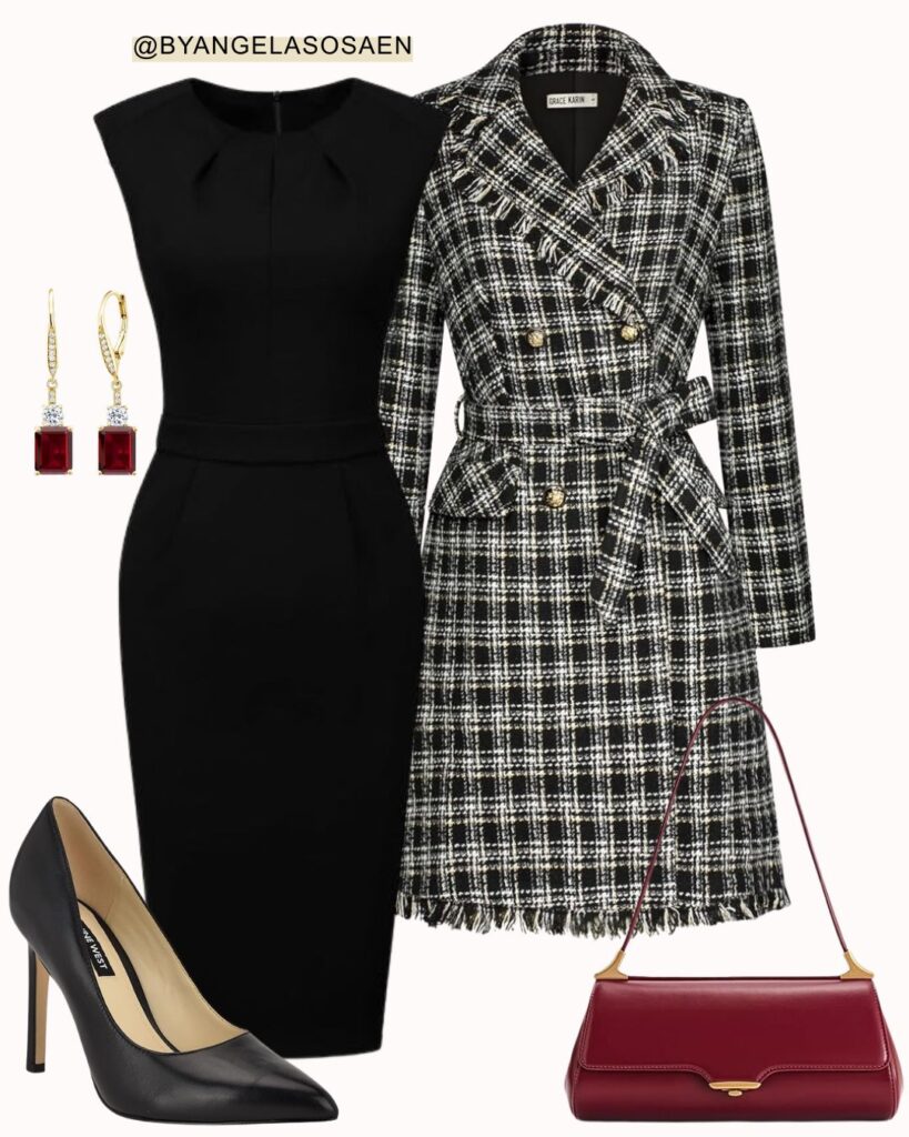 Black Dress Outfit Idea