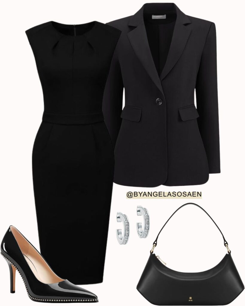 Black Dress Outfit Idea