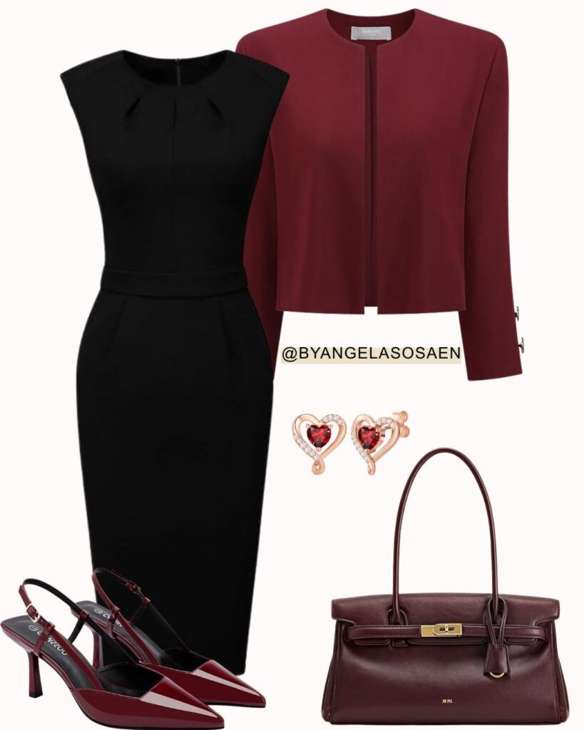 Black Dress Outfit Idea