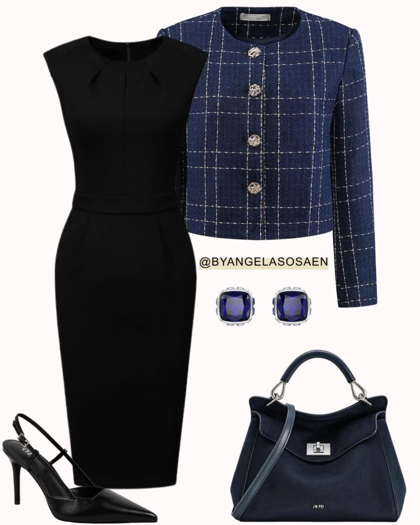 6 Ways to Style a Black Midi Dress