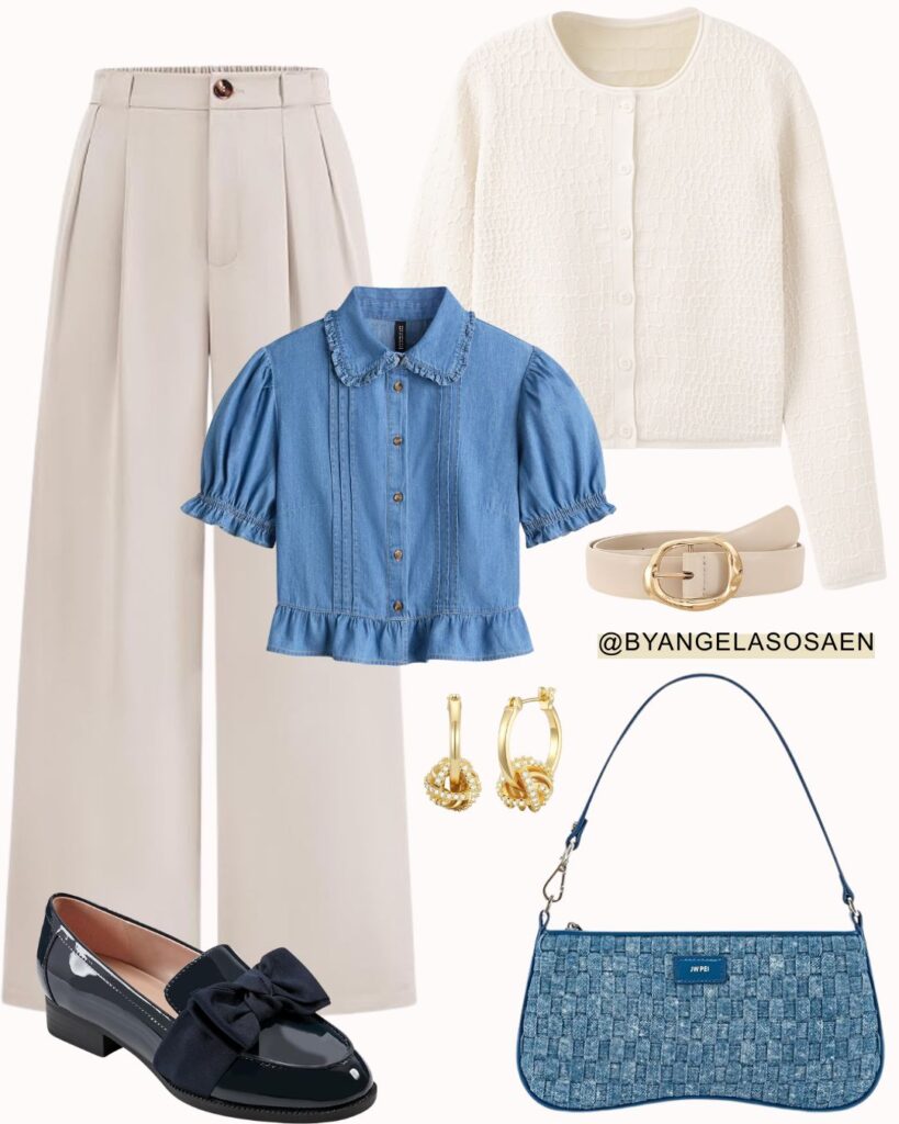 Beige Dress Pants Outfit Idea