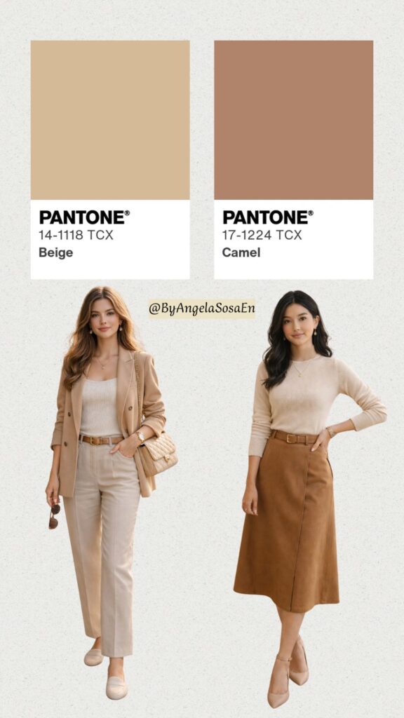 Beige + Camel