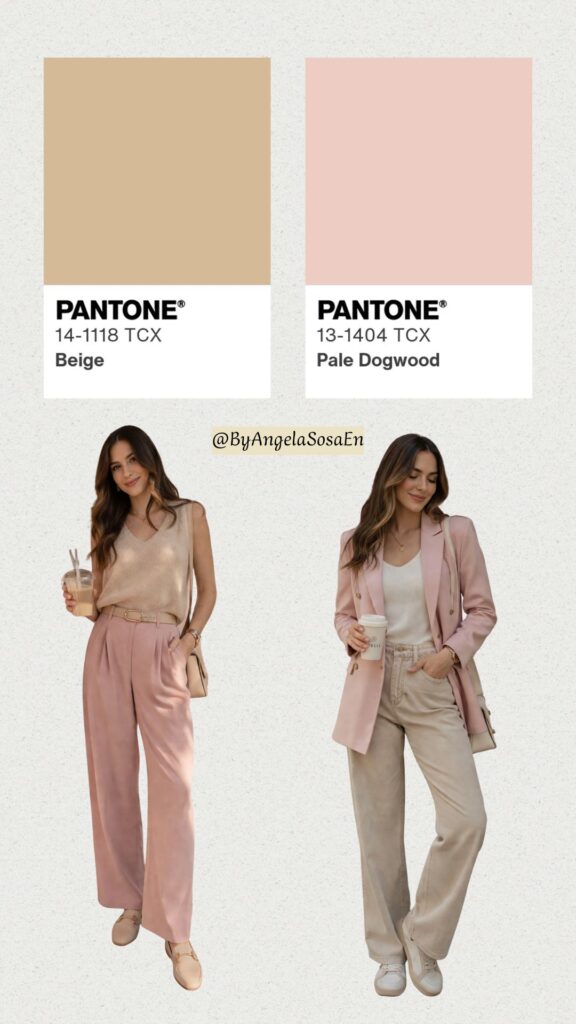 Beige + Soft Pink
