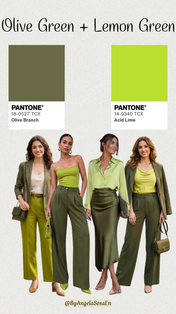 Olive Green + Lemon Green